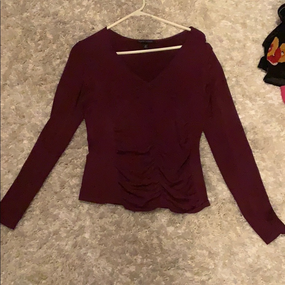 Banana Republic Purple Long Sleeve Top